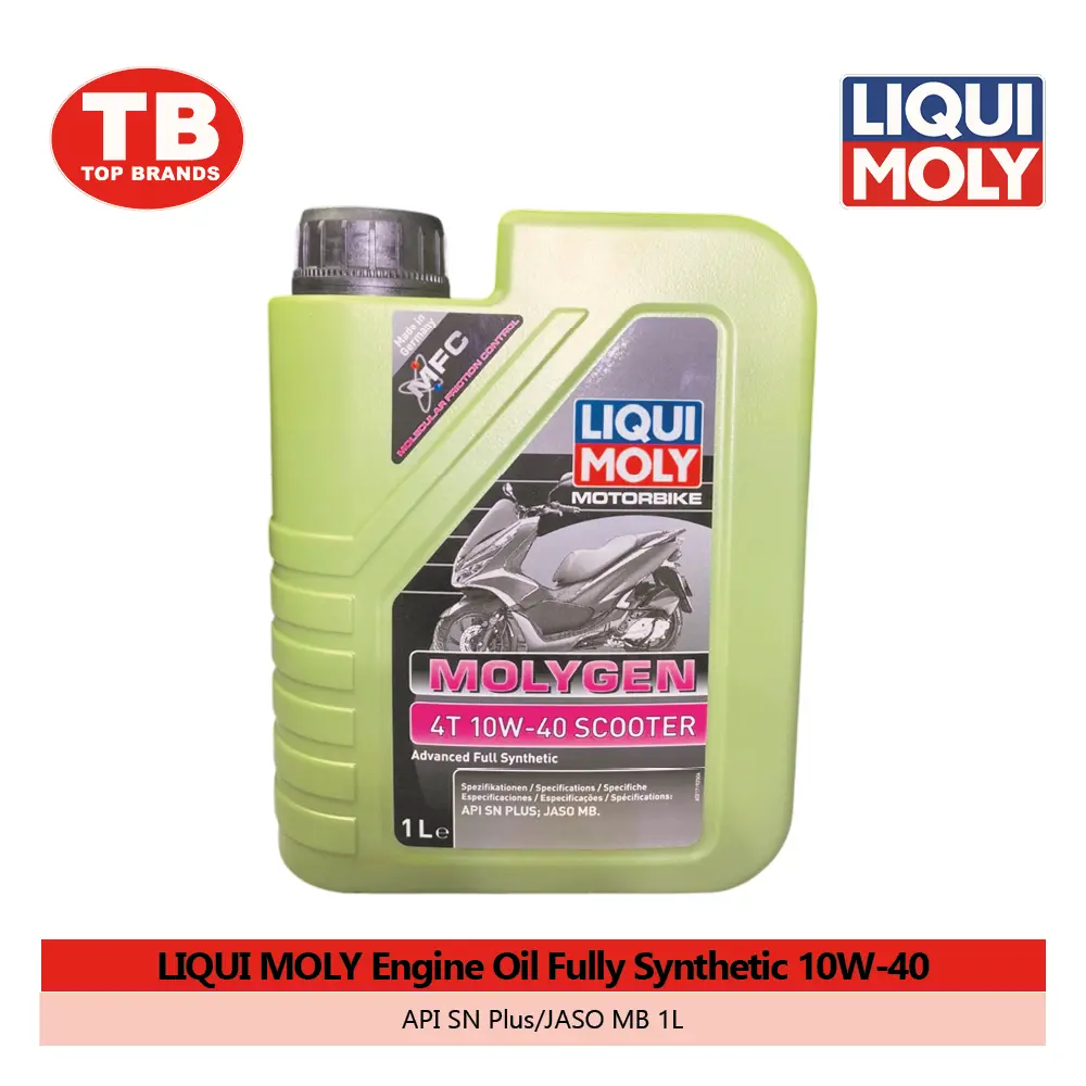 OIL ENGINE LIQUI MOLY FULLY SYNTHETIC / 6X1000ML API SN PLUS/JASO MB 10W-40 (FOR SCOOTER) - LZD