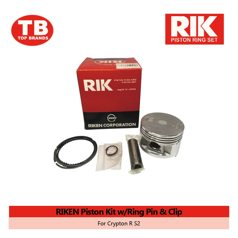 PISTON KIT W/RING PIN & CLIP / CRYPTON R S2 / RIKEN - LZD