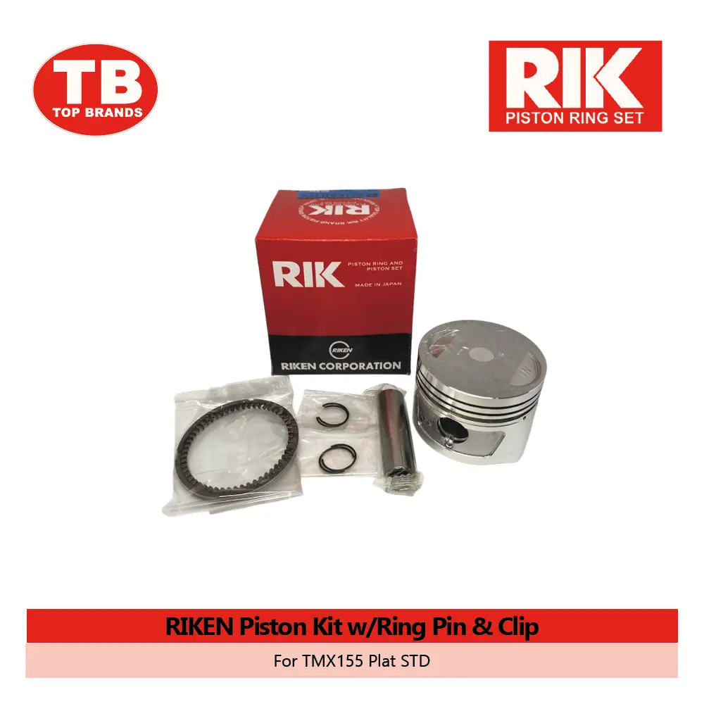 PISTON KIT W/RING PIN & CLIP / TMX PLAT STD / RIKEN - LZD