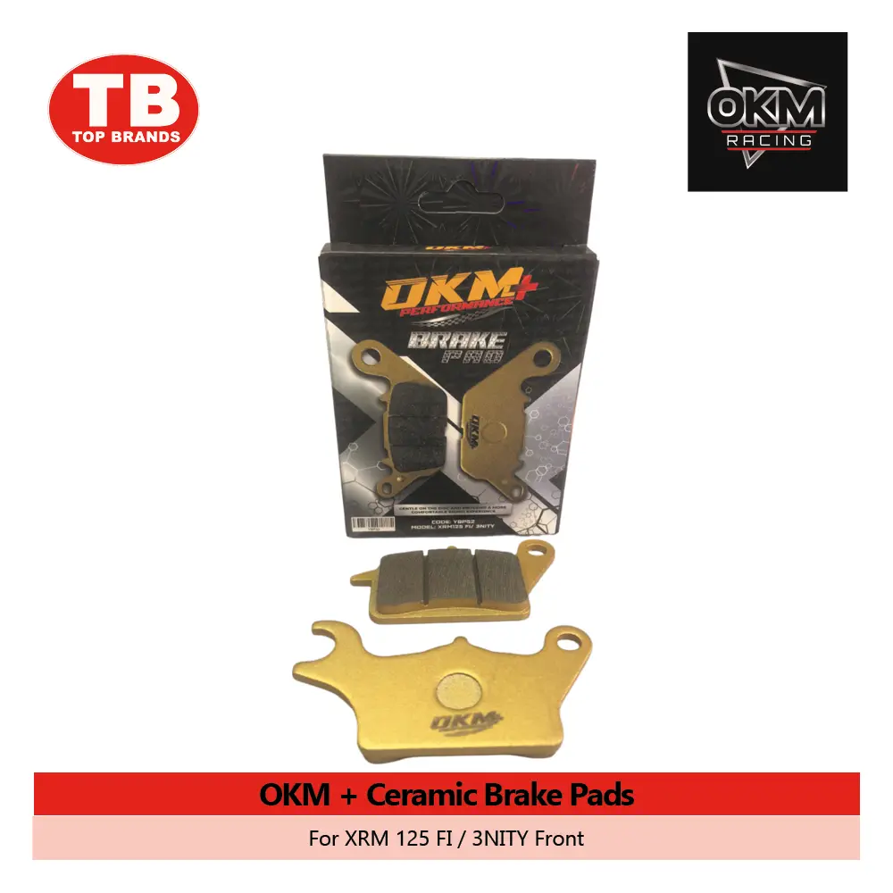 BRAKE PAD CERAMIC / DASH/3NITY/RS150/SKYDRIVE125 FRONT / OKM+ - LZD