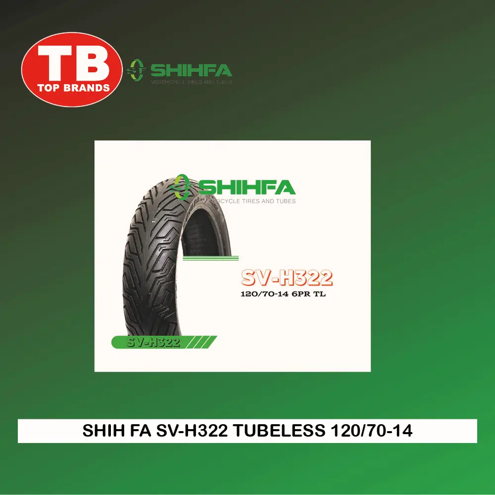TIRE SHIH FA / TL 120/70-14 SV-H322 6PLY - LZD - FMV