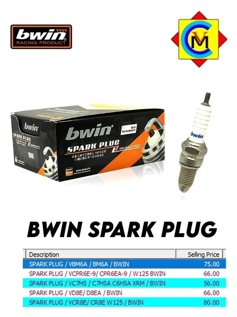SPARK PLUG / VCR8E/ CR8E W125 / BWIN - LZD