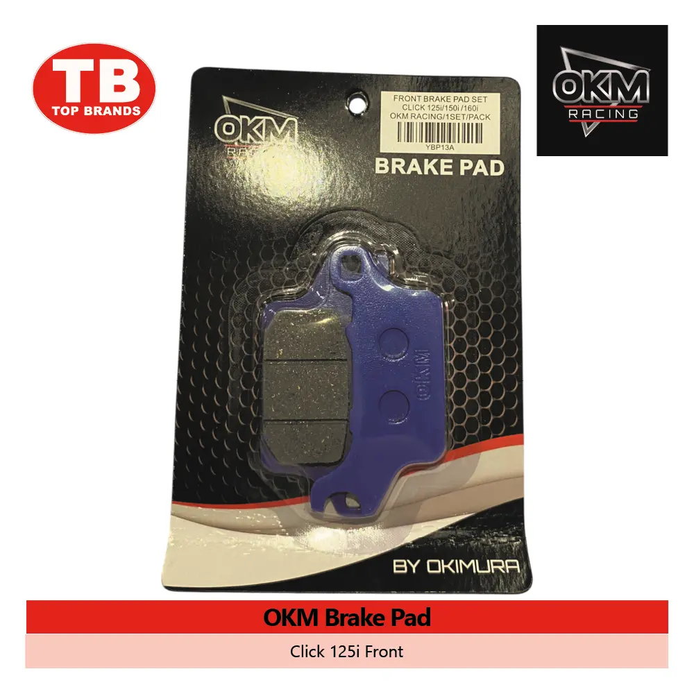 BRAKE PAD / CLICK125I V2&V3/CLICK150I V2/CLICK160 FRONT / OKM - LZD - FMV