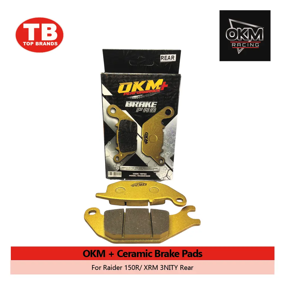BRAKE PAD CERAMIC / RAIDER150/SHOGUN/XRM 3NITY REAR / OKM+ - LZD