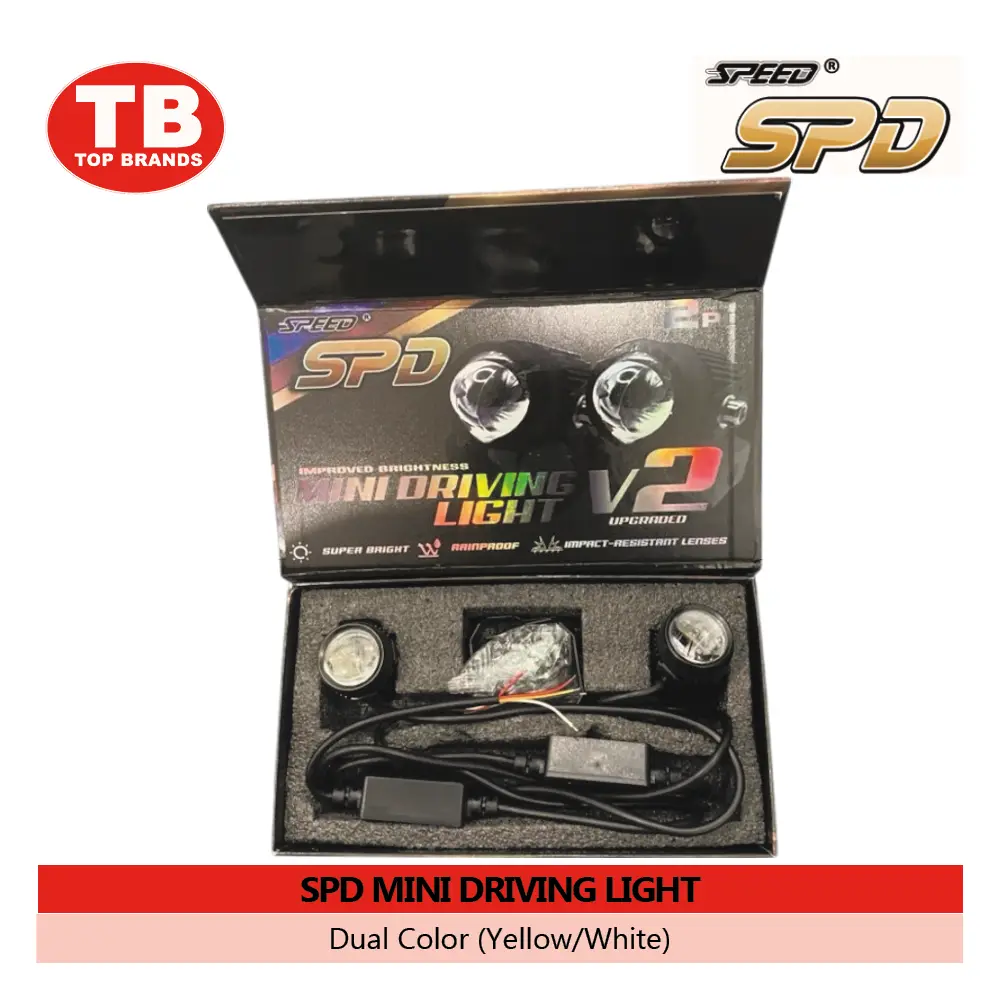 MINI DRIVING LIGHT / V2 DUAL COLOR YELLOW&WHITE / SPD - LZD - FMV