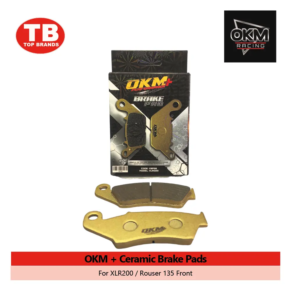 BRAKE PAD CERAMIC / XLR200/ROUSER135 FRONT / OKM+ - LZD