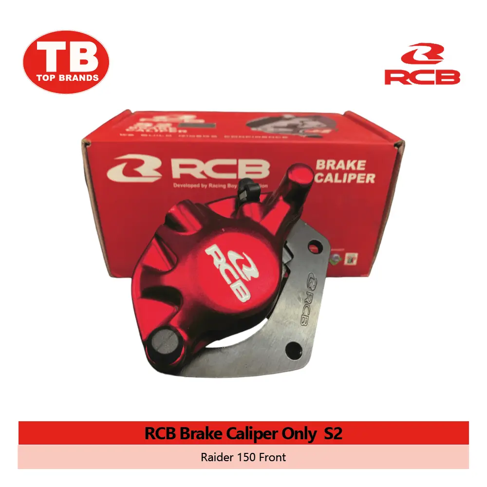 BRAKE CALIPER ONLY RCB S2 / RAIDER150 FRONT RED - LZD 