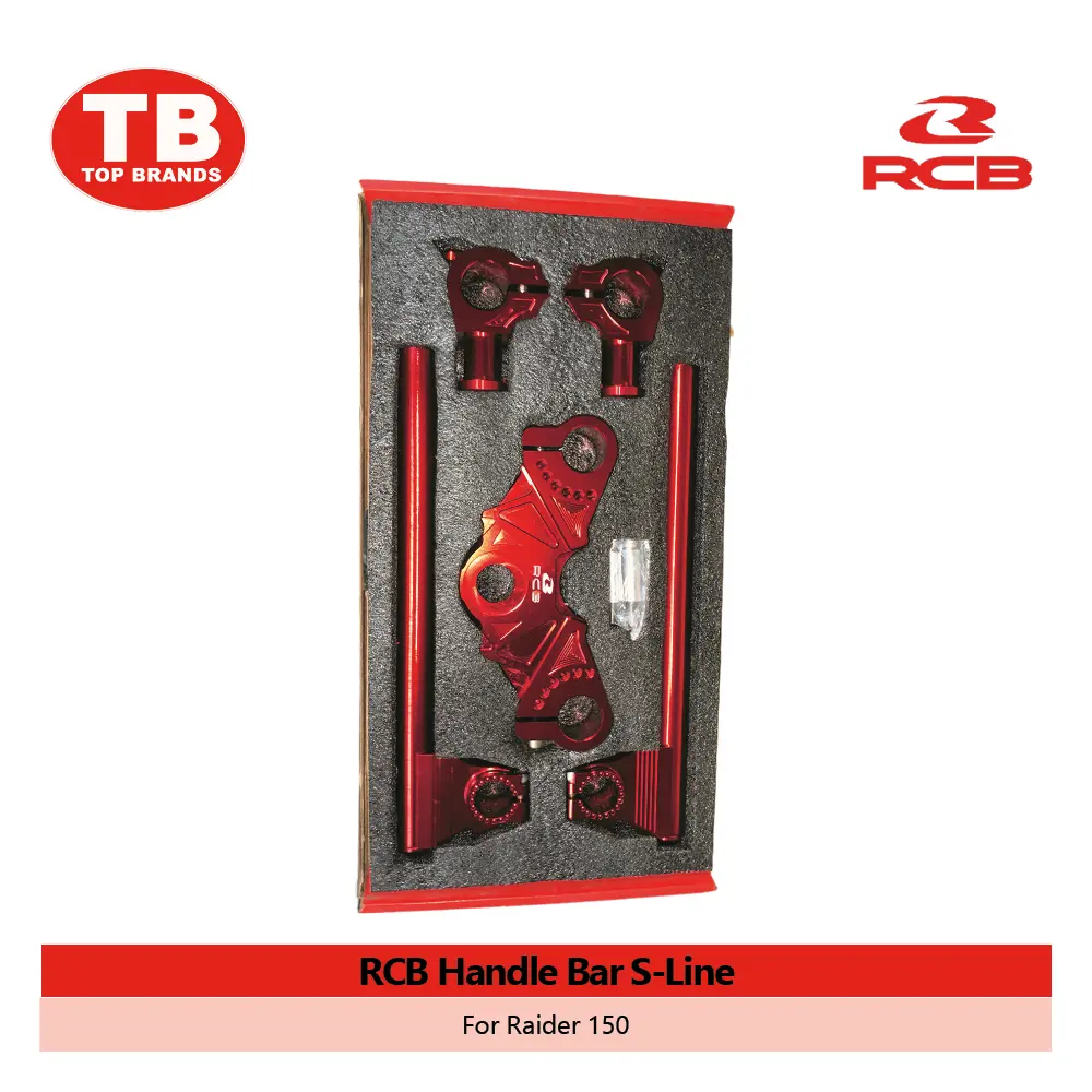 HANDLE BAR RCB S-LINE / RAIDER150 RED - LZD
