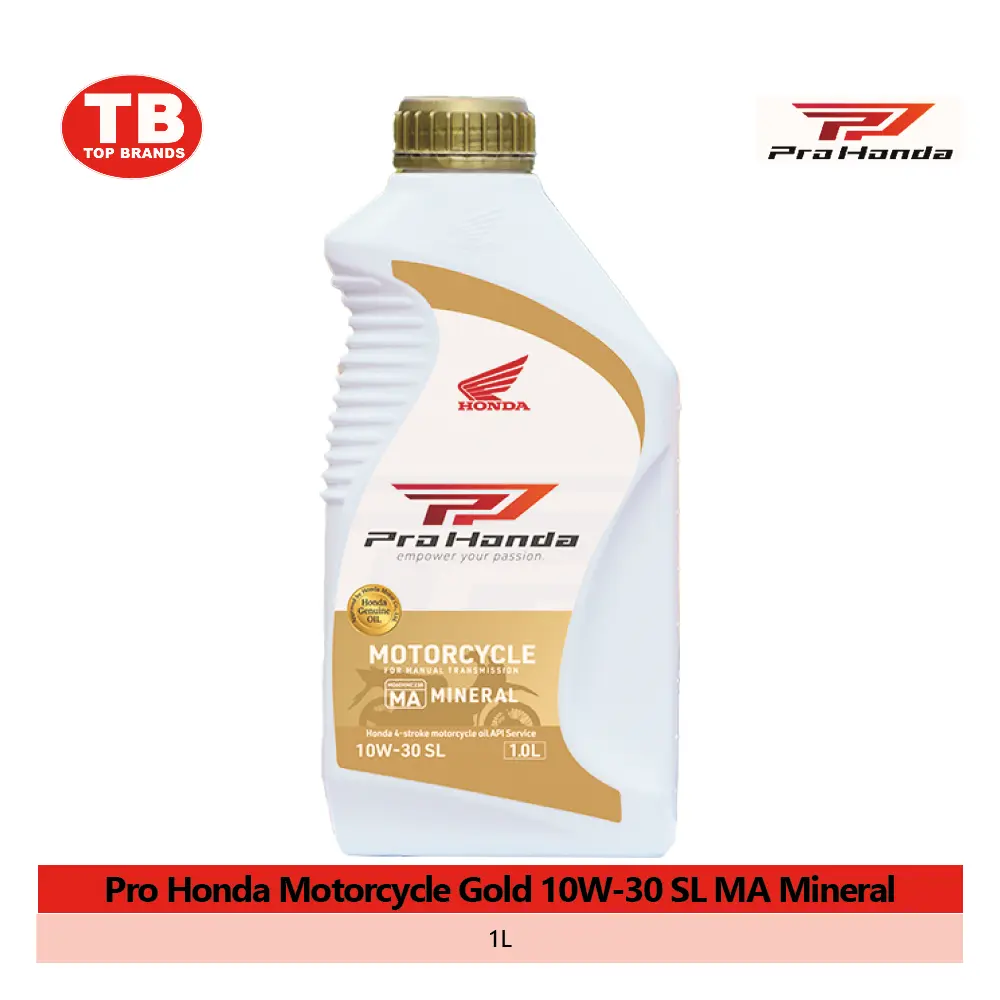 OIL ENGINE PRO HONDA GOLD / 24X1000ML 10W-30 SL MA MINERAL / HPI - LZD