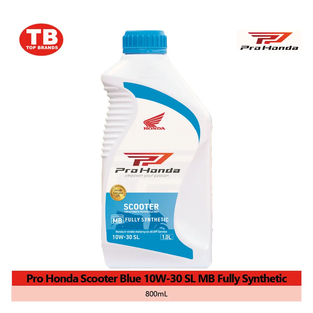 OIL ENGINE PRO HONDA BLUE SCOOTER / 24X 800ML 10W-30 SL MB FULLY SYNTHETIC / HPI SRP310 - FMV - LZD
