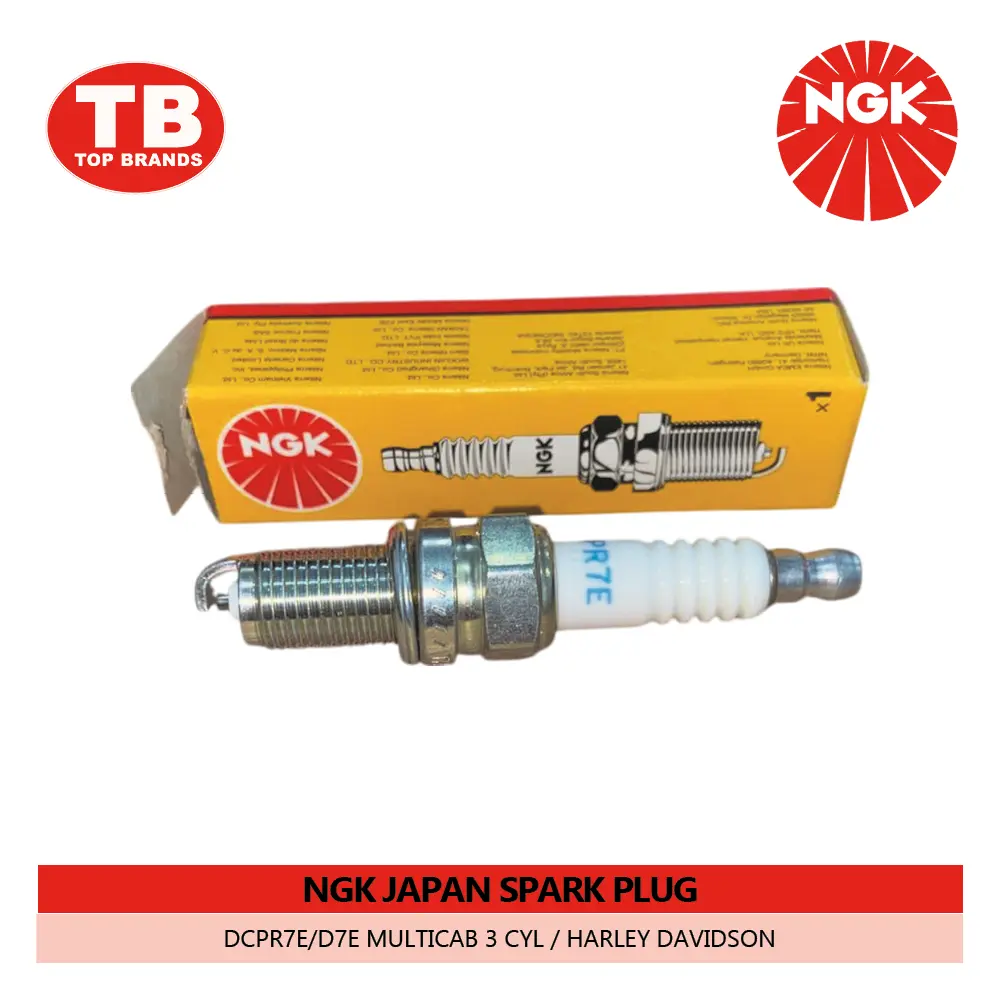 SPARK PLUG / DCPR7E/D7E MULTICAB 3 CYL / HARLEY DAVIDSON / NGK JAPAN - LZD