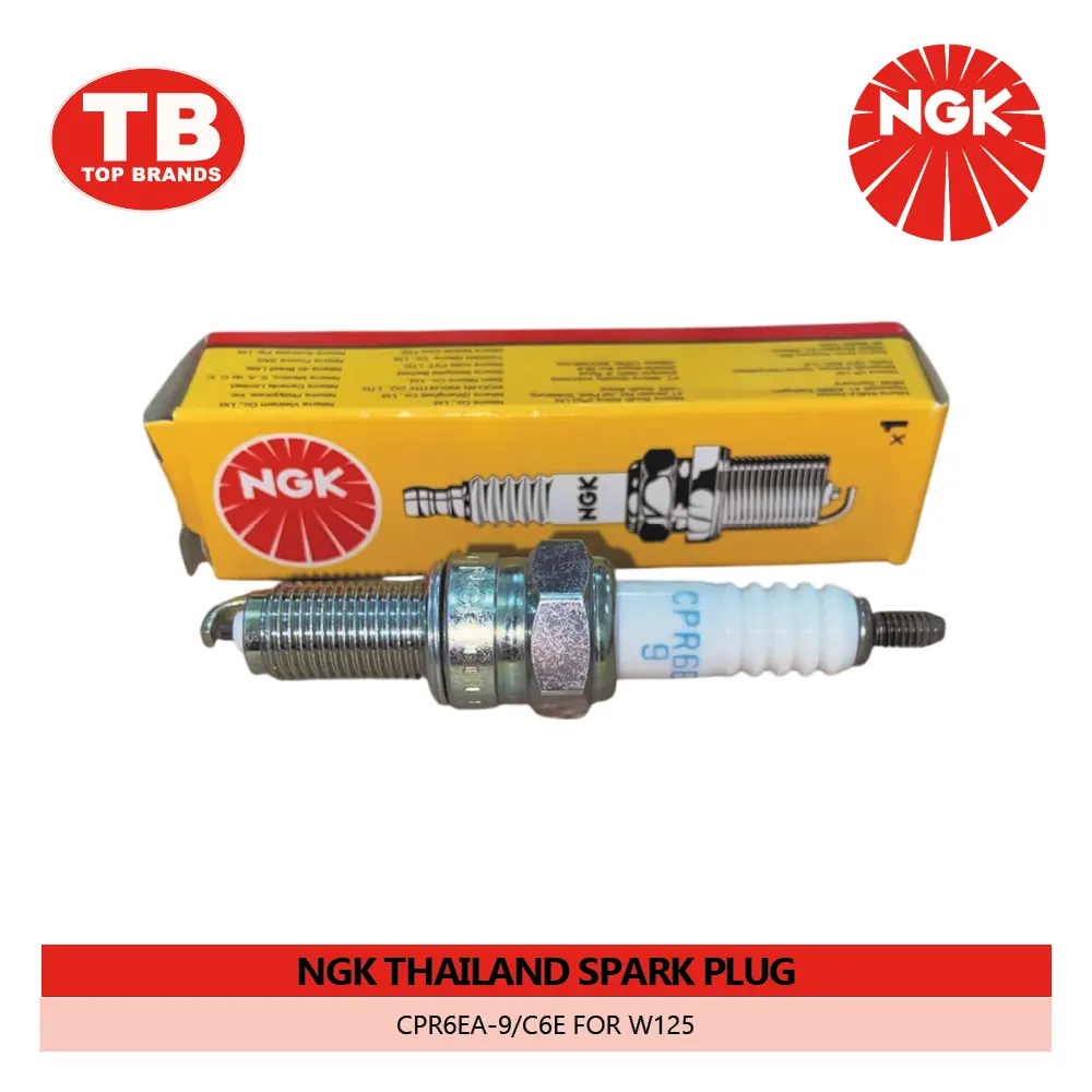 SPARK PLUG / CPR6EA-9 / C6E W125 / NGK THAIL (10PCS/BOX)  - LZD