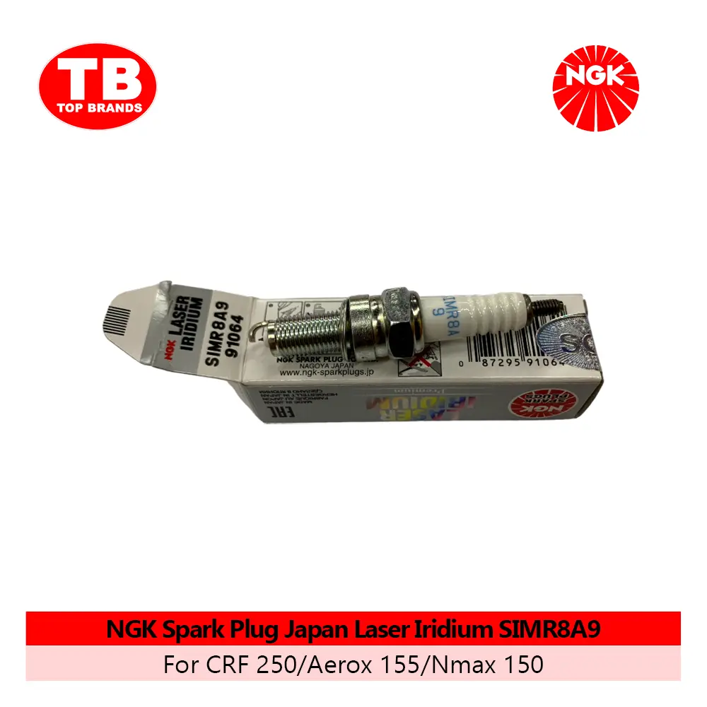 SPARK PLUG / SIMR8A9 CRF250/AEROX155/ NMAX150 / NGK LASER IRIDIUM  - LZD
