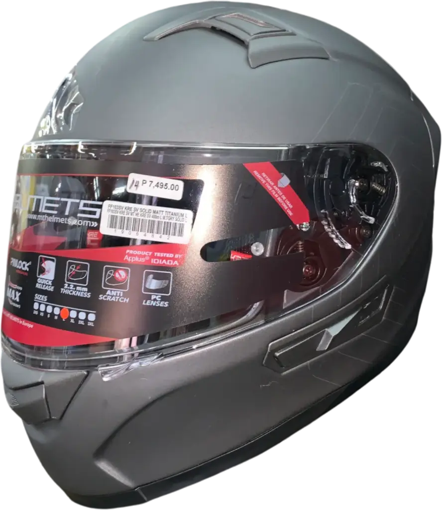 HELMET MT FULLFACE  KRE SV 400M / L M.TGRAY SOLID - LZD
