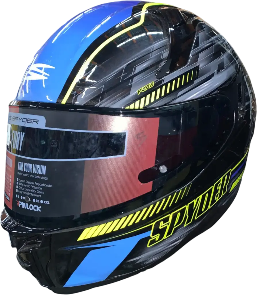 HELMET SPYDER FURY GD 3711_S / L BLACK/BLUE S1 - LZD