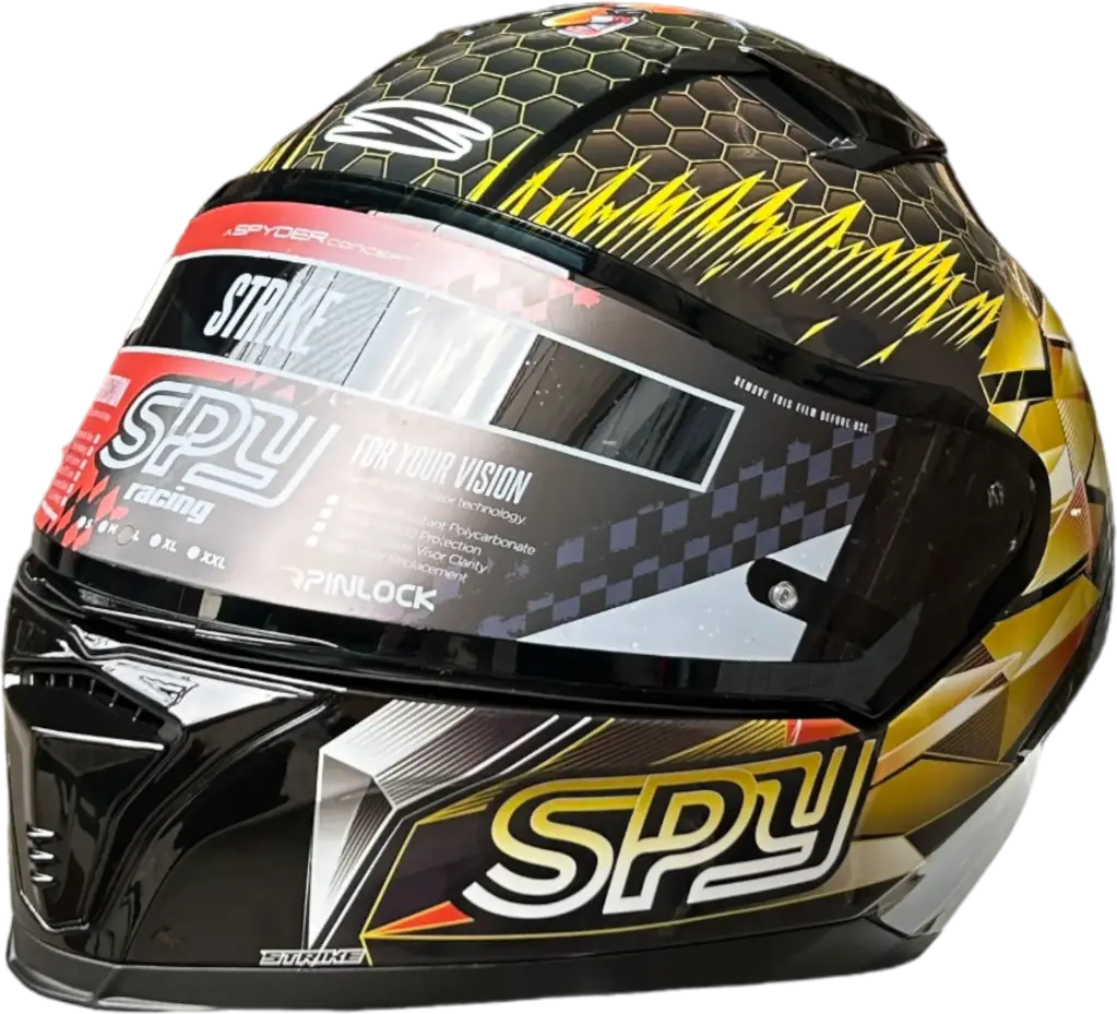 HELMET SPYDER STRIKE G 322_S / L BLACK/YELLOW S2 - LZD