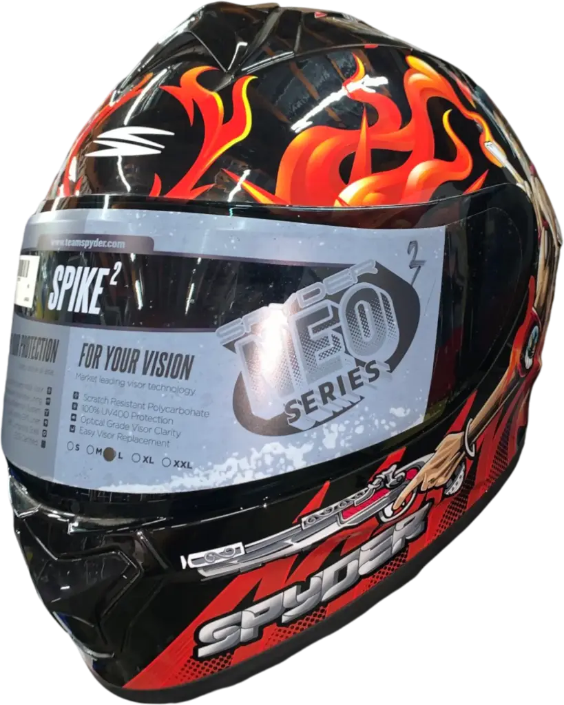 HELMET SPYDER NEO SPIKE 2 G 362_S / M BLACK/RED IGNITE - LZD