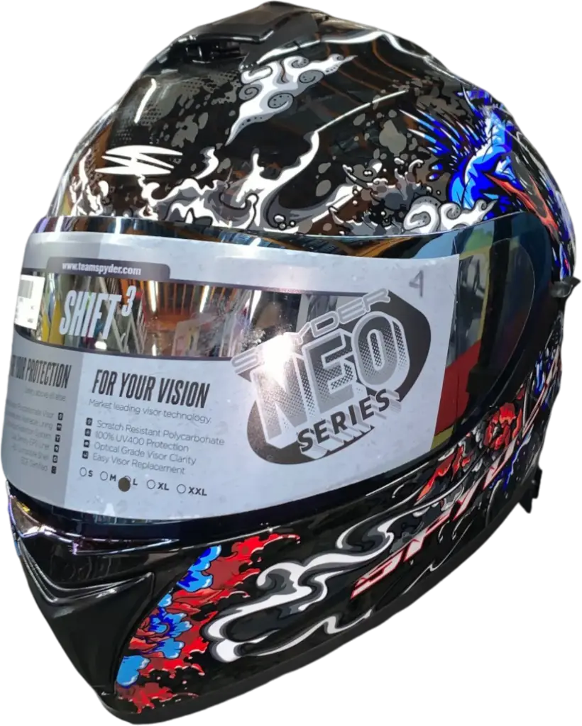HELMET SPYDER NEO SHIFT 3 GD 374_BS / L BLACK/BLUE/RED RYUJIN - LZD