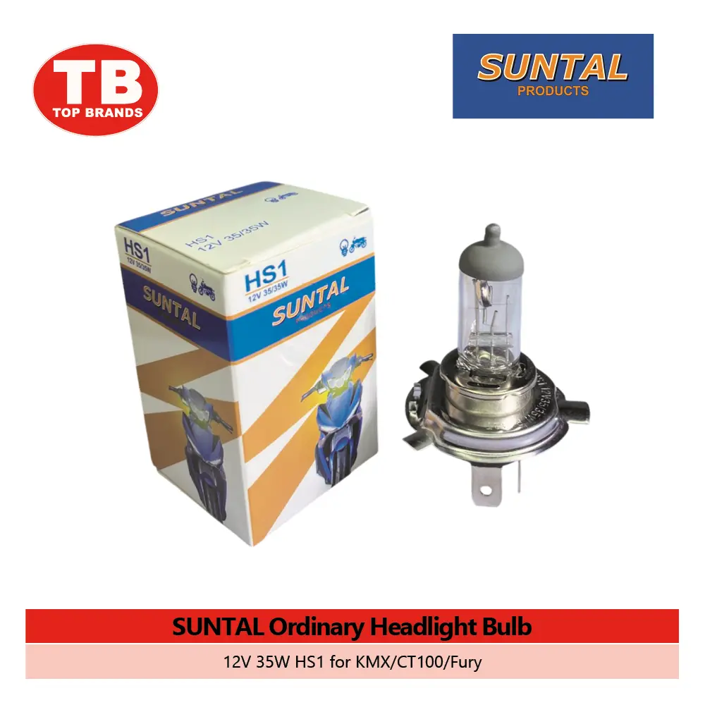 BULB HEAD HALOGEN / HS1 12V 35W H4 KMX/CT100/FURY CLEAR / SUNTAL - LZD 