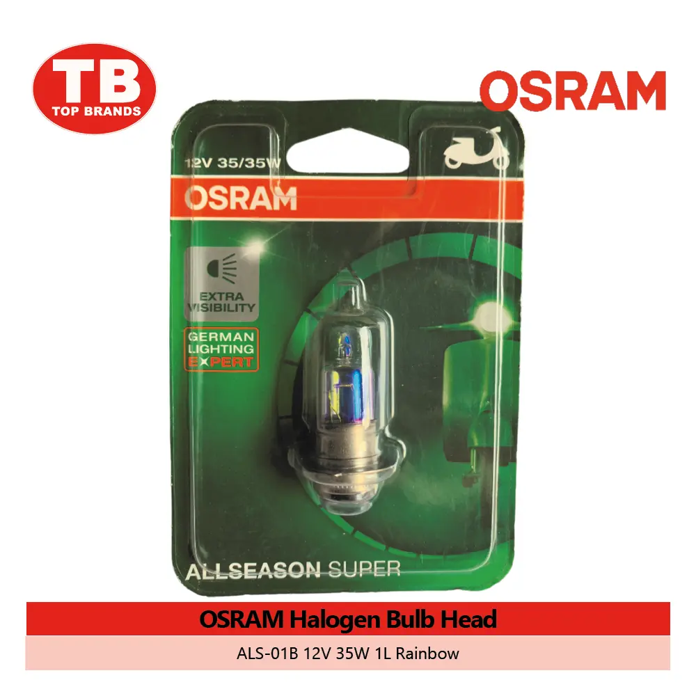 BULB HEAD HALOGEN / ALS-01B 12V 35W B35 STX ALL SEASON / OSRAM - LZD 