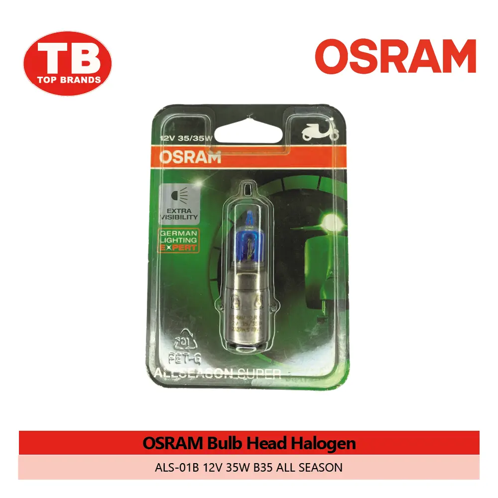 BULB HEAD HALOGEN / ALS-01B 12V 35W 1L RAINBOW / OSRAM - LZD 