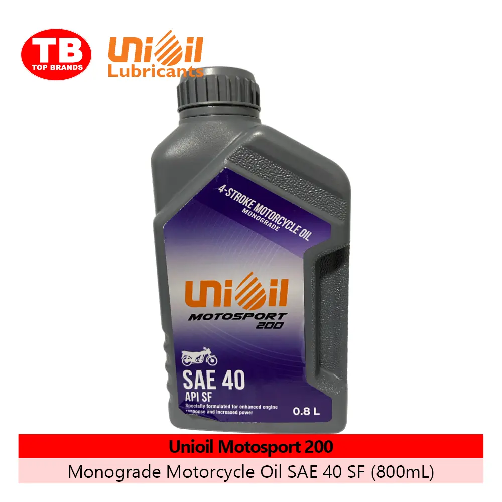 -OIL ENGINE UNIOIL SF 200 MA MONOGRADE / SOLO SF / SAE40 / 12X800ML (A18026) - LZD