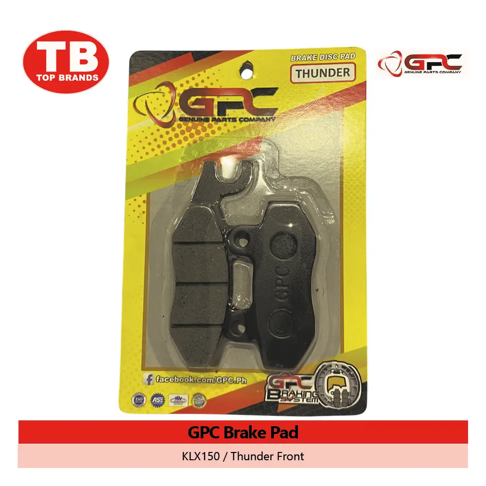 BRAKE PAD / KLX150/THUNDER FRONT / GPC - LZD