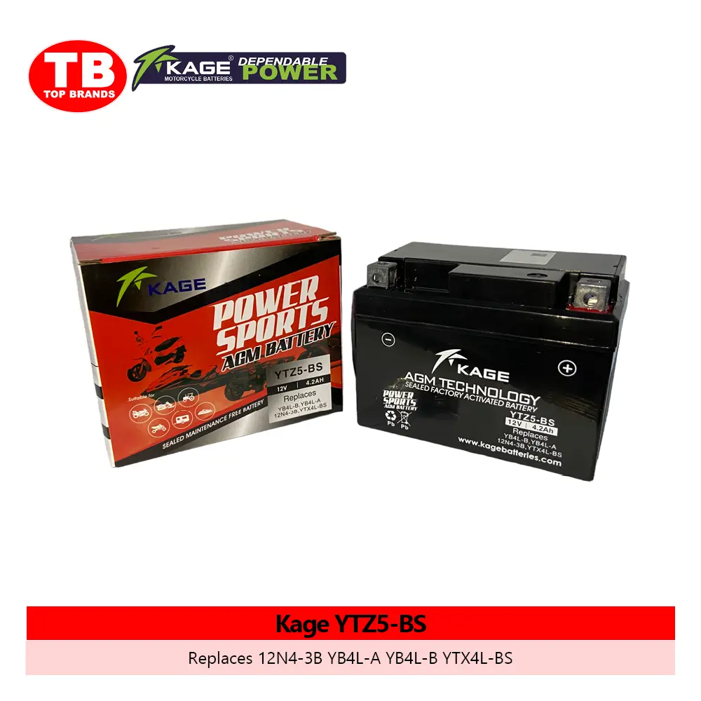 BATTERY SEALED / YTZ5S XRM / KAGE (10PCS/BOX) - FMV -  LZD 