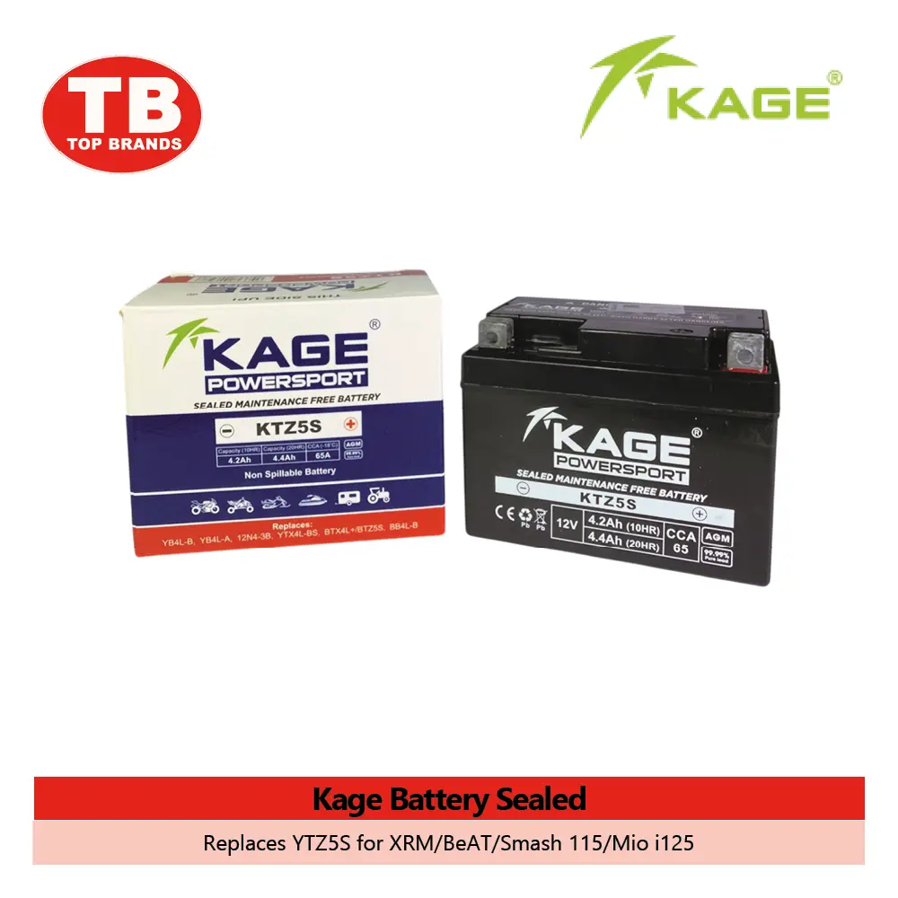 BATTERY SEALED / YTZ5S XRM / KAGE (10PCS/BOX) - FMV -  LZD 
