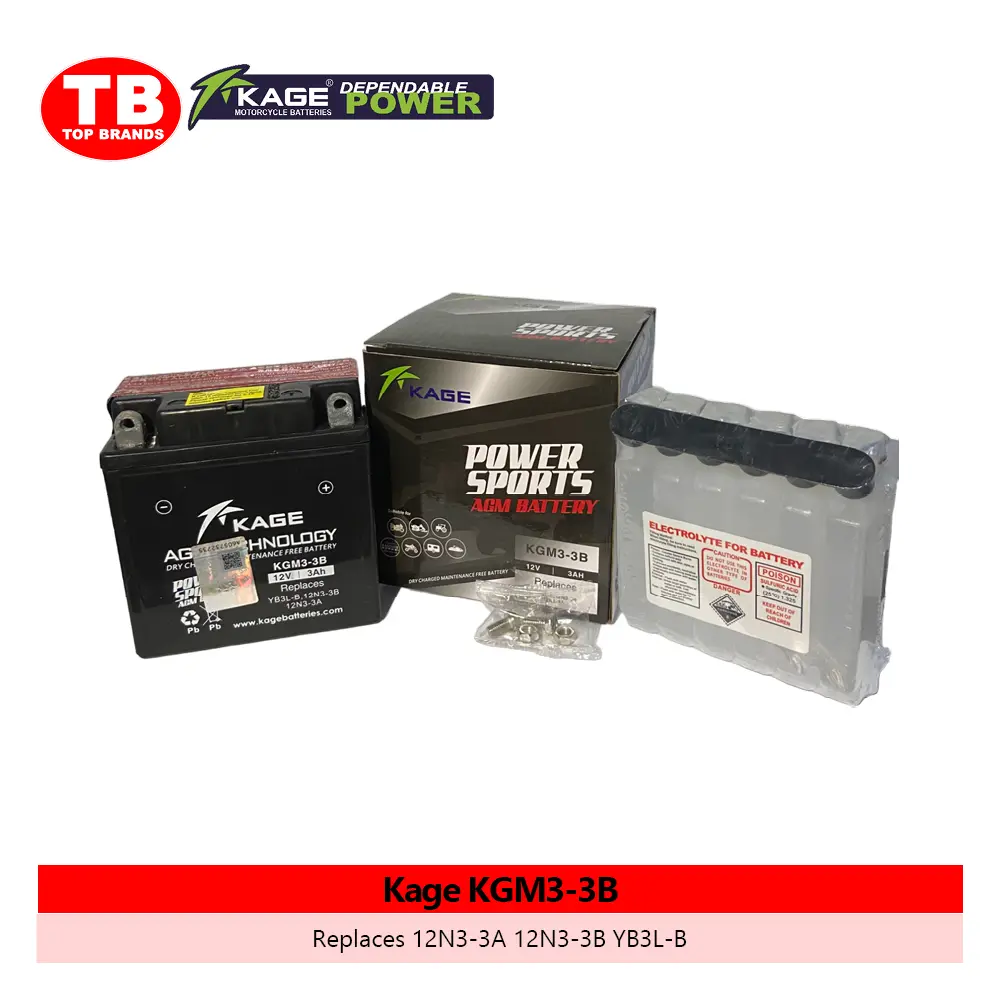 BATTERY MF SEP. ACID / YB3L-BS TMX155 (2024) / KAGE (10PCS/BOX) - LZD 