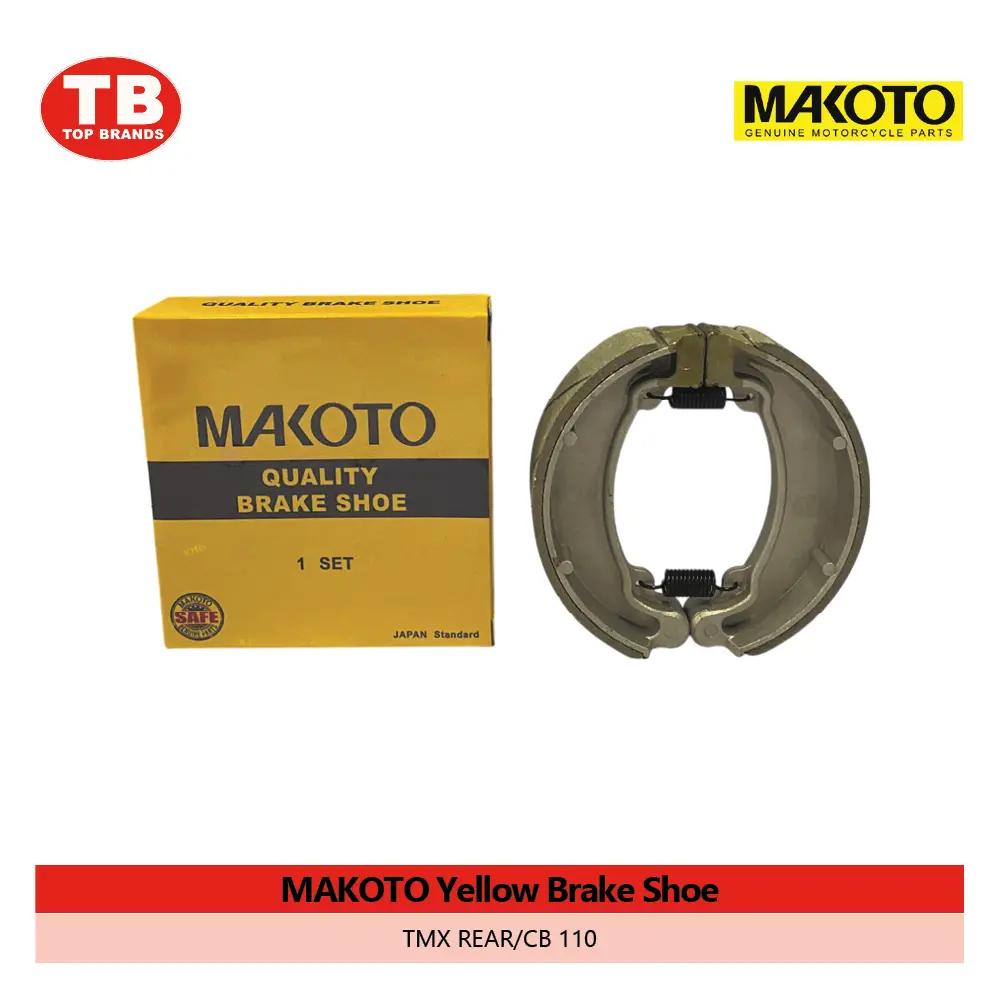 BRAKE SHOE / TMX REAR/CB110 / MAKOTO YELL - LZD - FMV 