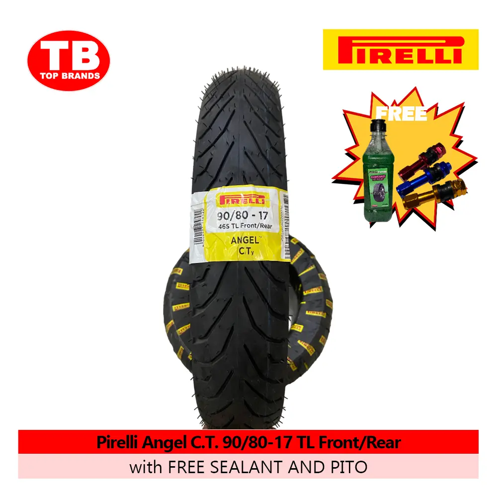 TIRE ANGEL CITY / 90/80-17 TLF/R (DOT 2024) / PIRELLI / - LZD