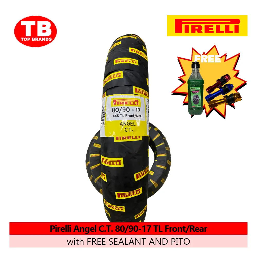 TIRE ANGEL CITY / 80/90-17 TLF/R (DOT 2023)/ PIRELLI / SRP2115 - LZD