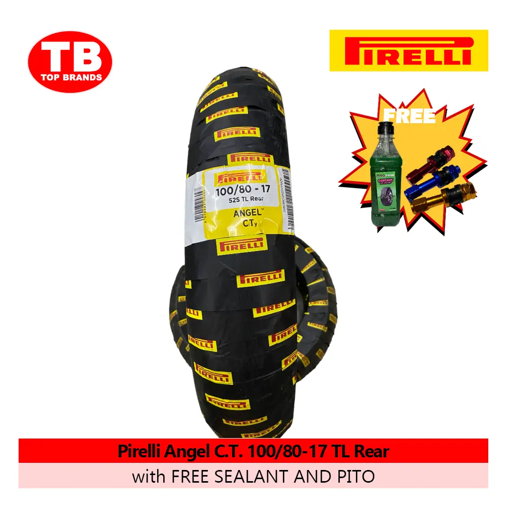 TIRE ANGEL CITY / 100/80-17 TLF (DOT 2024) / PIRELLI / - LZD