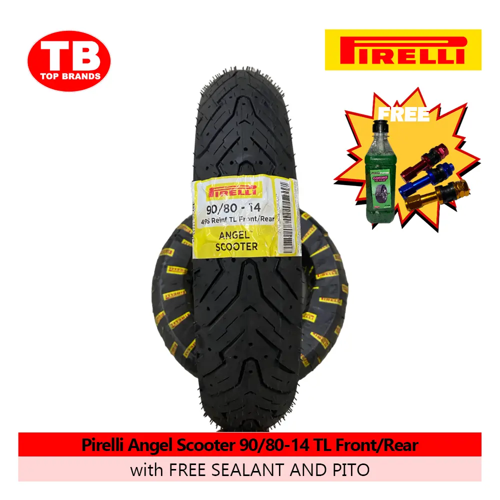 TIRE ANGEL SCOOTER / 90/80-14 TLF/R / PIRELLI / - LZD