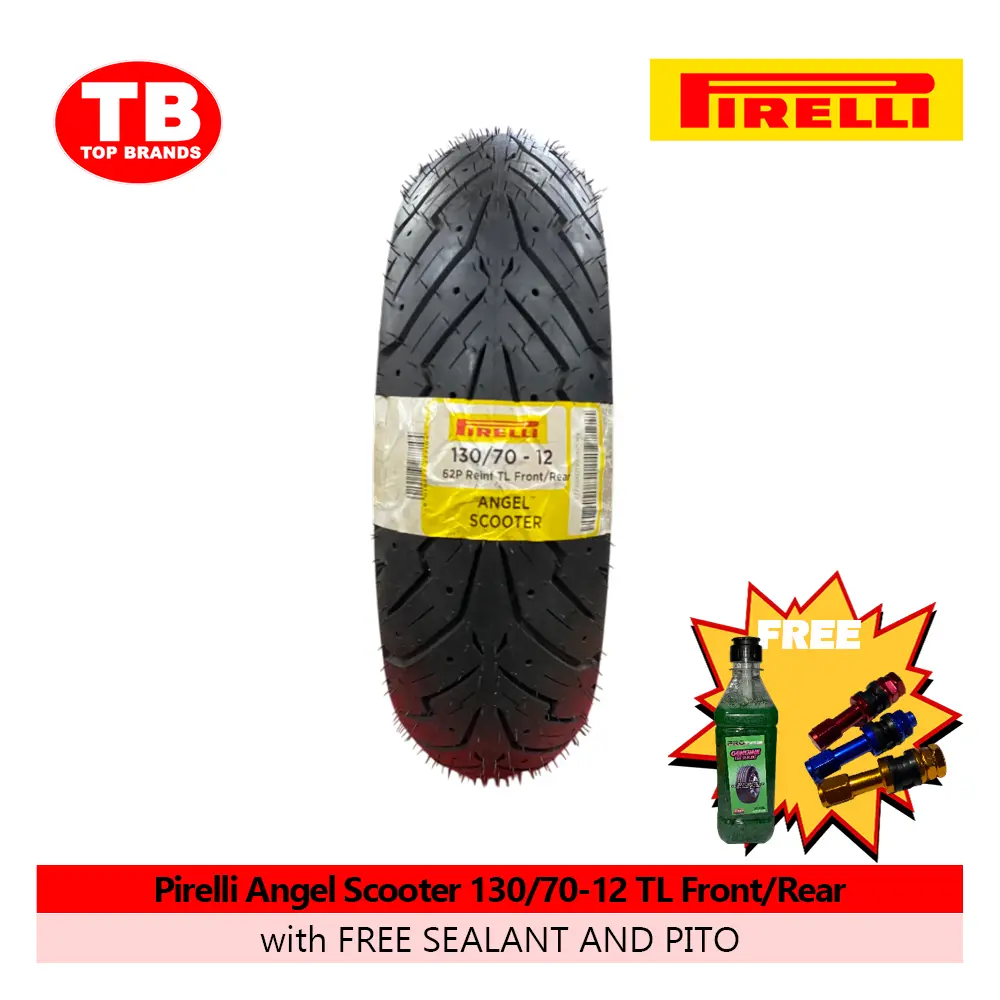 TIRE ANGEL SCOOTER / 130/70-12 TLF/R / PIRELLI / - LZD