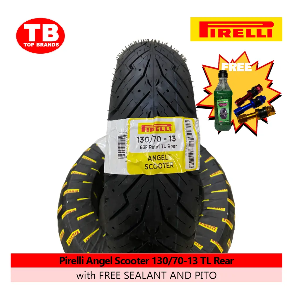 TIRE ANGEL SCOOTER / 130/70-13 TLR (DOT 2024) / PIRELLI / SRP3510 - LZD