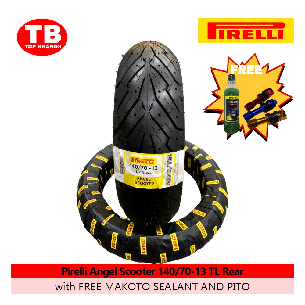 TIRE ANGEL SCOOTER / 140/70-13 TLR (DOT 2023) / PIRELLI / - LZD
