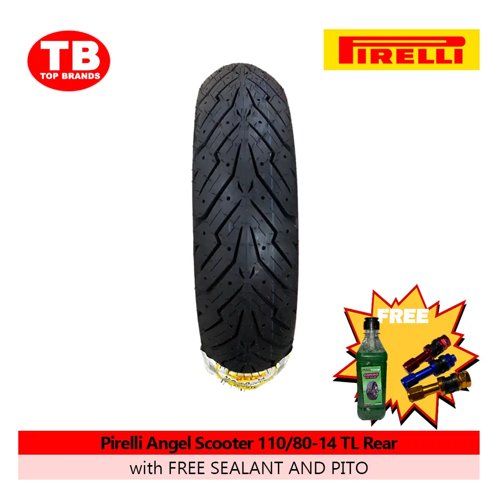 TIRE ANGEL SCOOTER / 110/80-14 TLR (DOT 2024) / PIRELLI / - LZD