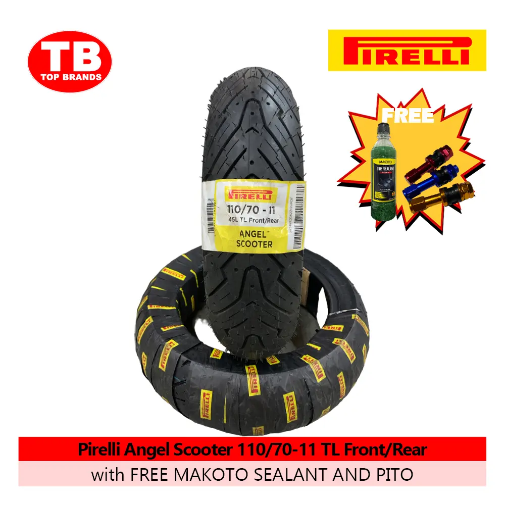 TIRE ANGEL SCOOTER / 110/70-11 TLF/R / PIRELLI / - LZD