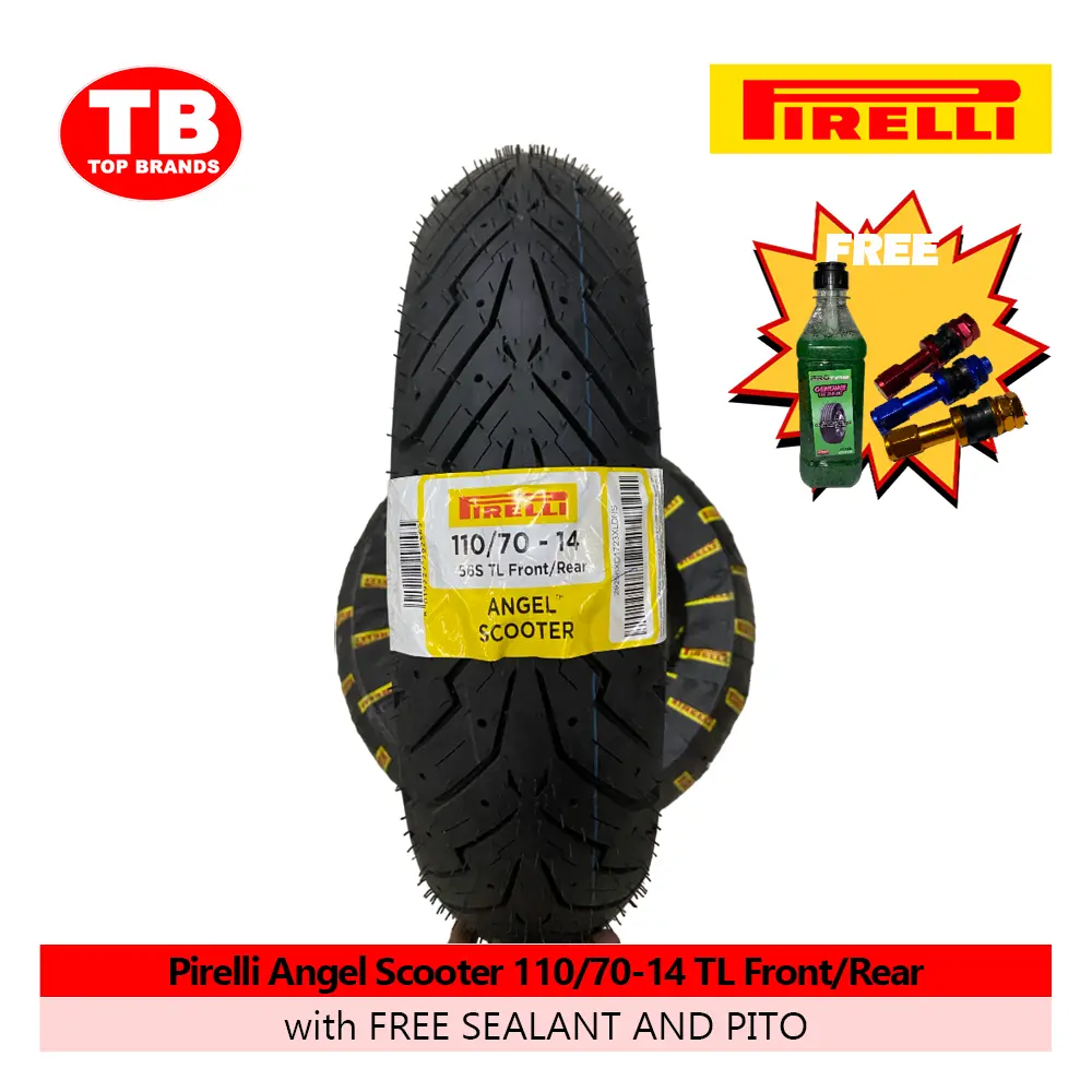 TIRE ANGEL SCOOTER / 110/70-14 TLF/R PCX (DOT 2025) / PIRELLI / - LZD
