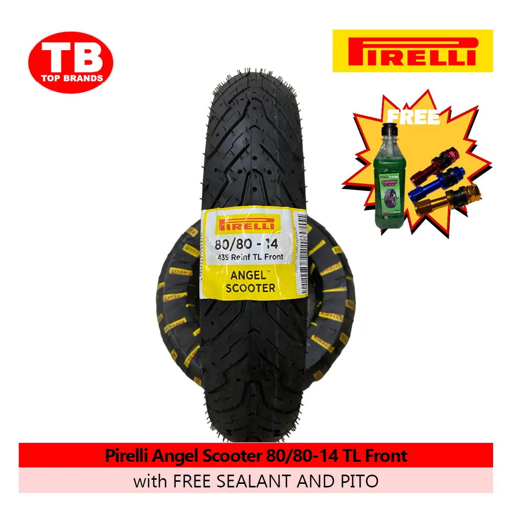 TIRE ANGEL SCOOTER / 80/80-14 TLF / PIRELLI / - LZD