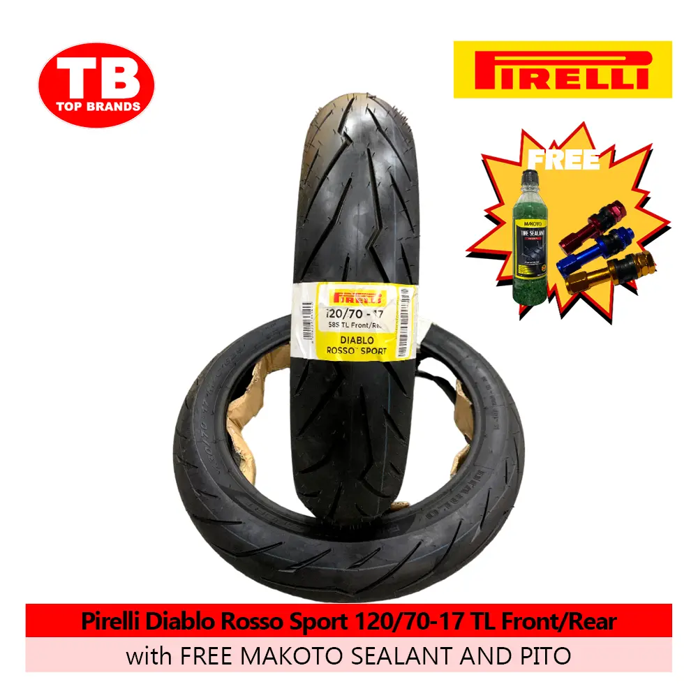 TIRE DIABLO ROSSO SPORT / 120/70-17 TLF/R (2024) / PIRELLI / - LZD