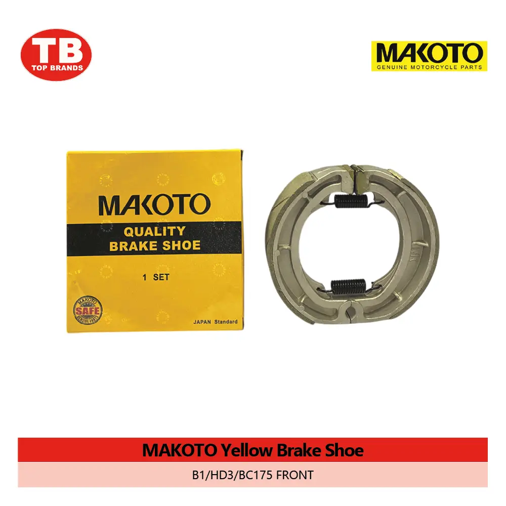 BRAKE SHOE / B1/HD3/BC175 FRONT / MAKOTO YELL - LZD 