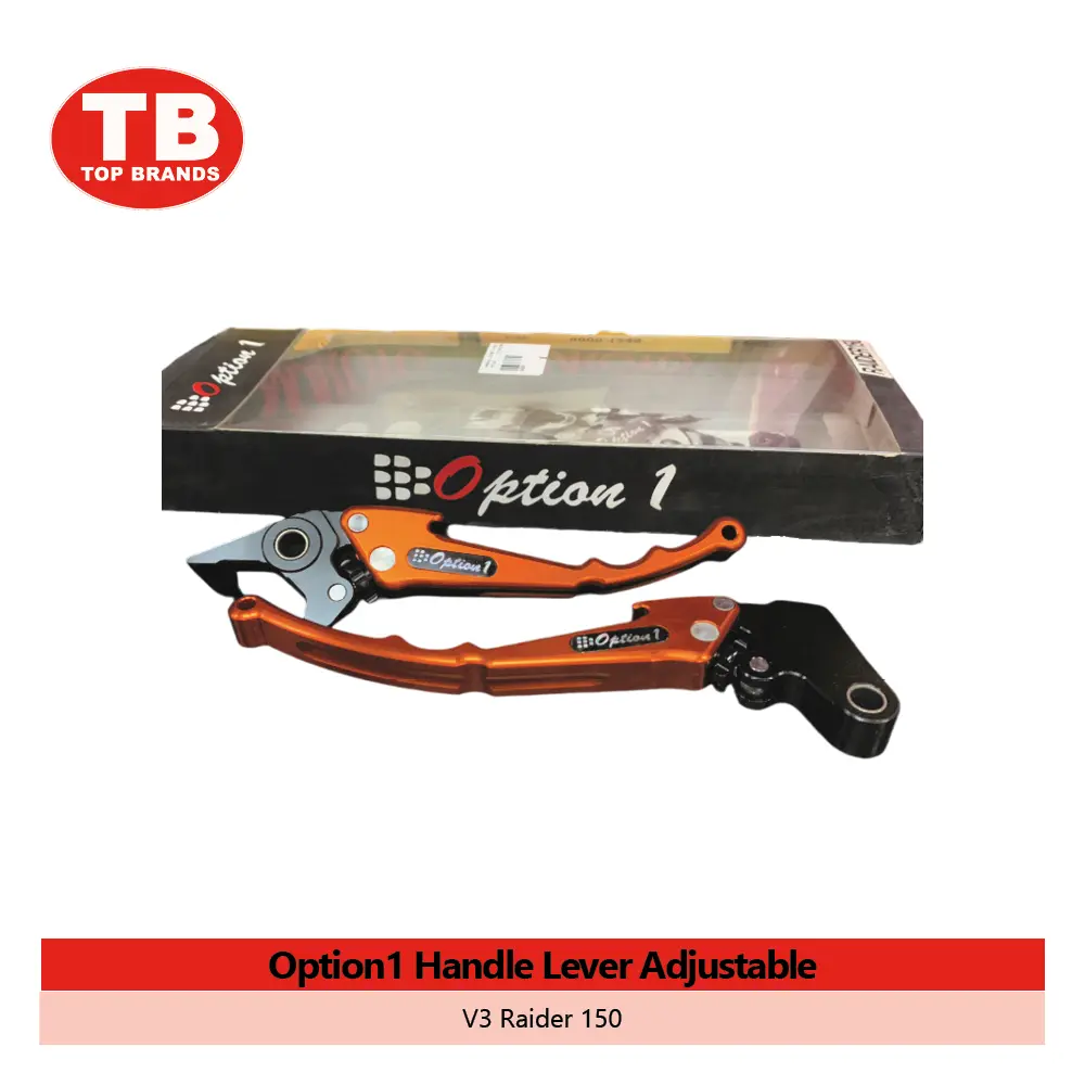 HANDLE LEVER W/ADJ OPTION 1 / V3 RAIDER150 ORANGE - LZD 