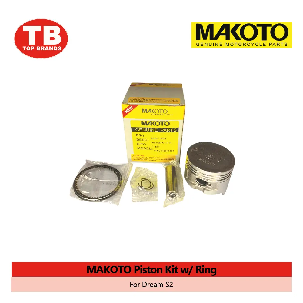 PISTON KIT W/RING PIN & CLIP / DREAM S2 / MAKOTO - LZD 