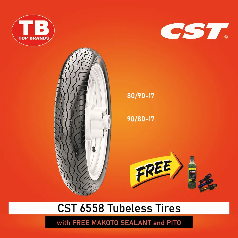 TIRE CST / TL 70/90-17 C6558 (DOT 2324) - LZD