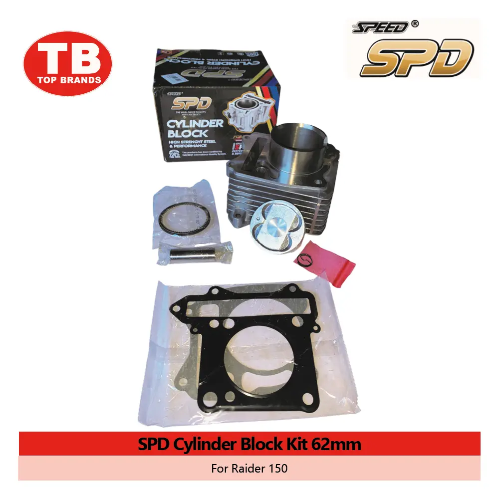CYL BLOCK W/PISTON KIT / RAIDER150 CARB 62MM / SPD - LZD 