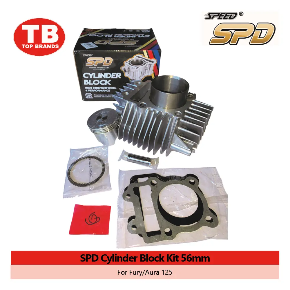 CYL BLOCK W/PISTON KIT / FURY/AURA125 56MM / SPD - LZD 