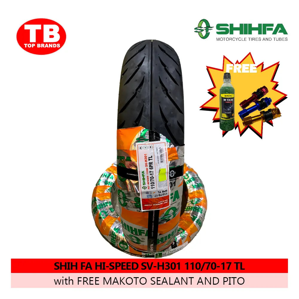 TIRE SHIH FA HI-SPEED DSIGN / TL 110/70-17 SV-H301 6PLY (DOT 2024) - LZD - FMV 